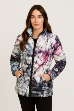 Parka reversible crema