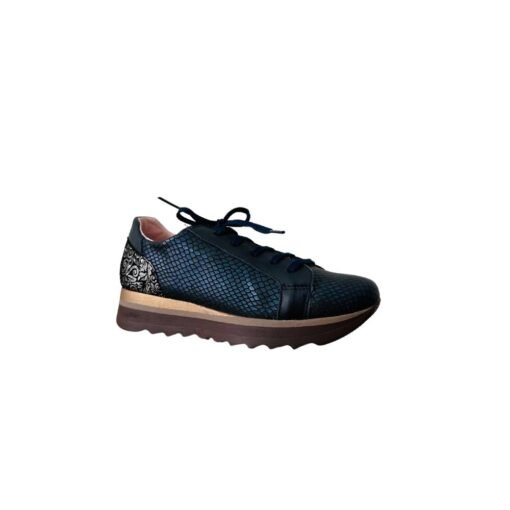 ZAPATILLA AZUL TEXTURA, MARIA LEON - Imagen 4