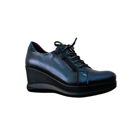 ZAPATO TACO CHINO AZUL, JOSE SAENZ - Imagen 4