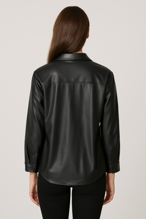 CAMISA ECO-CUERO NOIR - Imagen 3