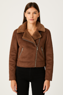 CHAQUETA AVIADORA CAFE