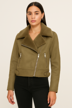 CHAQUETA AVIADORA VERDE
