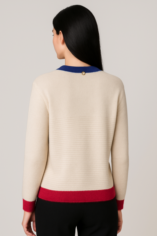 SUETER BEIGE CON DETALLES DE COLOR Y APLIQUE DE RAYO - Imagen 4