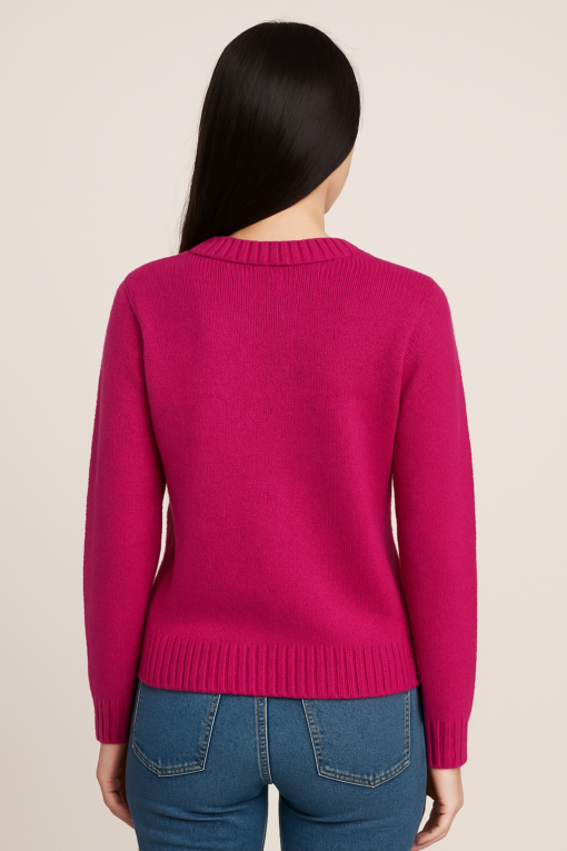 SUETER FUCSIA CON APLICACIONES BRILLANTES - Imagen 3