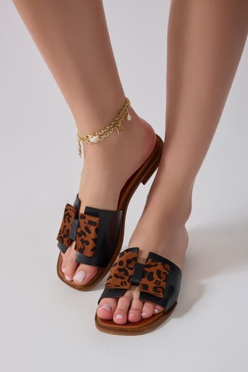 SANDALIA BOW SAFARI - CUERO HECHA EN TURQUIA - Imagen 4