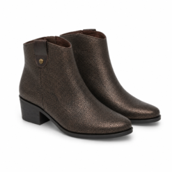 BOTIN BRONZE TEXTURE DE CUERO - JOSE SAENZ